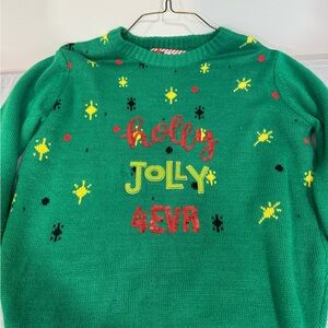 Festive Green Holiday Sweater